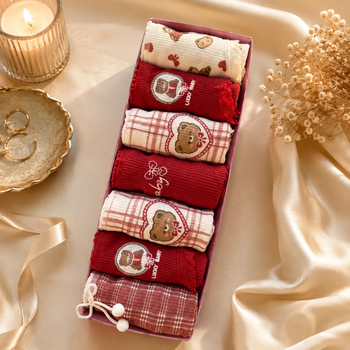پک 5 تایی شورت زنانه عروسکی نخی کبریتی طرح تدی سایز بزرگ 3XL