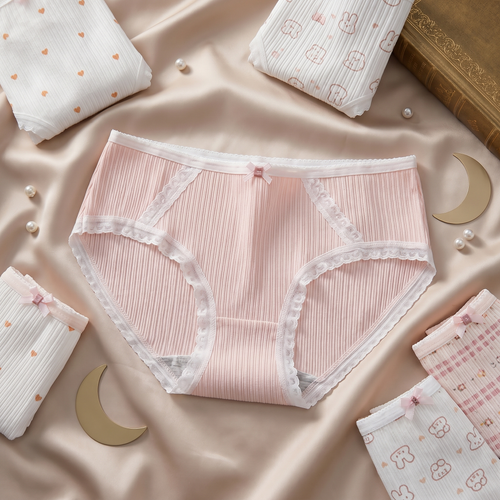 شورت زنانه عروسکی فانتزی کبریتی نخی طرح خرگوشی سایز بزرگ 3X