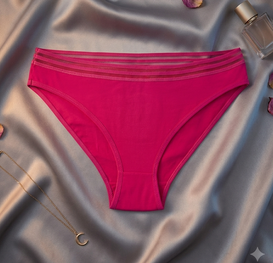 شورت اسلیپ زنانه نخی کش شیشه ای شارمین سایز L و XL