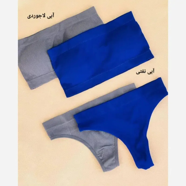 ست نیمتنه و شورت زنانه نخی کبریتی دکلته بکلس کاپدار سایز 38 تا 46